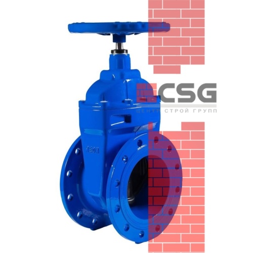 Задвижка чугун аналог МЗВ обрезиненный клин Ду 150 Ру16 до +75С фл под эл/привод Завод им Гаджиева ., DN 150