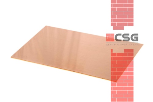 Лист медный 3х600х1500 мяг, марка М3