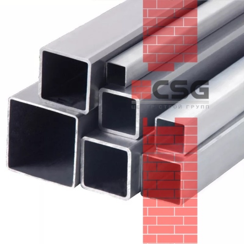 Трубы квадратные оцинкованные 15х0.8, длина 6 м, стенка 0.8