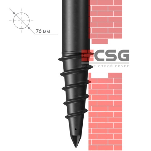 Свая винтовая СВЛНШ-76/шуруп/2000 по выгодным ценам в Твери.