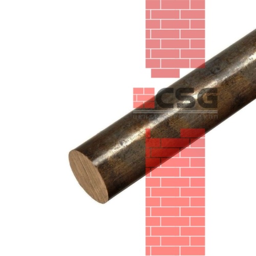 Круг бронзовый 42 прес, длина 3 м, марка БрАЖ9-4